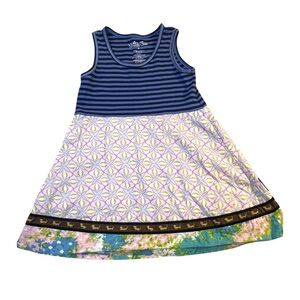 Blue Striped Kids Dress